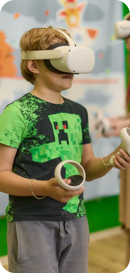 Children working together in a classroom